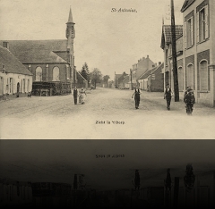 St.Antonius Zicht in het dorp 1905